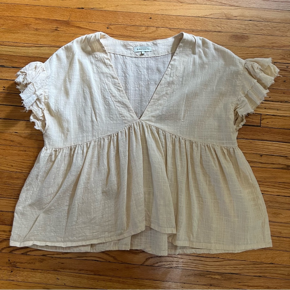 Bird & Kite Calla Top in Bone, Australian Lifestyle Brand - Picture 4 of 17